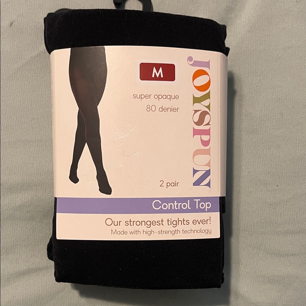 Joyspun Black Control Top tights